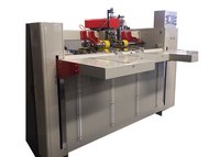 Carton Box Double Servo One Piece Stitcher , Corrugated Carton Making Machine