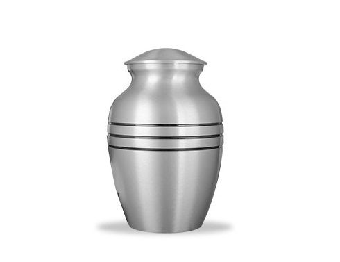 Brushed Finished Urn-Pewter