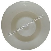 Round Plastic Wheel - Color: White