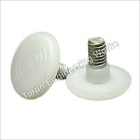Table/bench Level Adjuster - 3/8 Inch Diameter X 13.5mm Thread Length | Hdpe & Metal, Round Shape, Adjustable Height, Rust Resistant