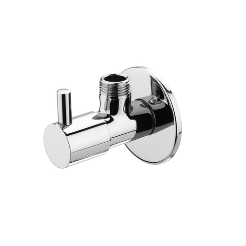 Angle Cock - Brass & Stainless Steel, Oval Design with Durable Metal Finish