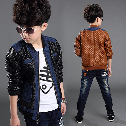 Kids Casual Leather Jacket