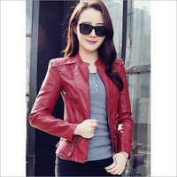 Ladies Casual Leather Jacket