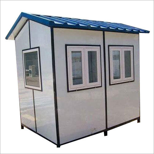 White & Blue Panel Security Cabin