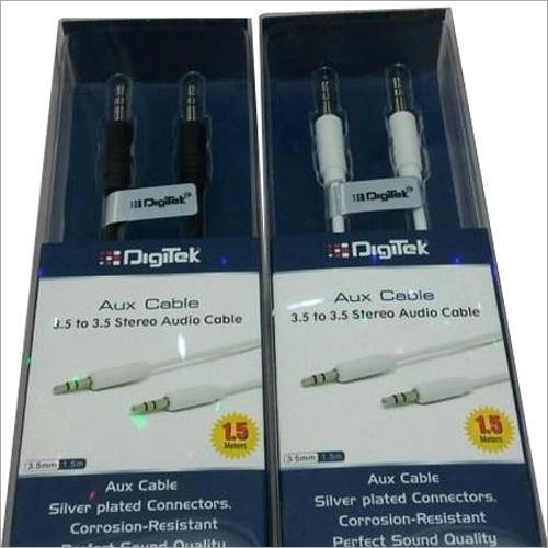 Digitek 3.5mm Aux Cable - Extra Long Length, Durable Design | Crisp Sound Quality, Universal Compatibility