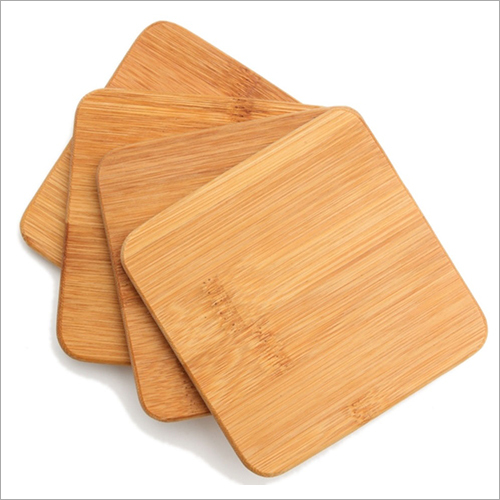 Tea Coaster - Wooden, Customizable Sizes | Polished Finish, Antique Imitation Style, Ideal for Arts and Crafts, Promotional Use