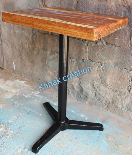 Industrial Black Spider Leg  with mango top Dining Table