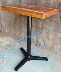 Industrial Black Spider Leg with mango top Dining Table