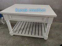 Industrial  Antique Door Dining Table White
