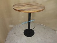 Round wooden Dining Table Industrial Round Dining Table