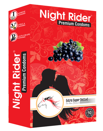 Various Night Rider Ten Piece Condom Pack