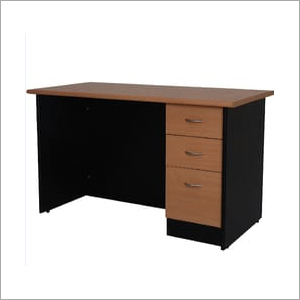 Three Drawer Wooden Office Table No Assembly Required