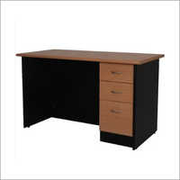 Three Drawer Wooden Office Table No Assembly Required
