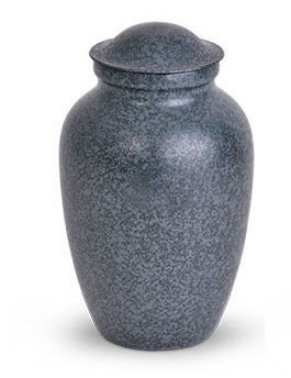 Classic Brass Cremation Urn in Pewter