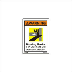 Punch Press Warning Sign