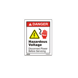 Hazardous Voltage Warning Sign
