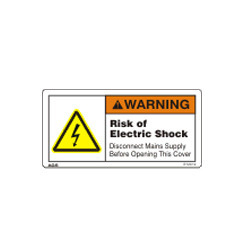 Shock Hazard Warning Sign
