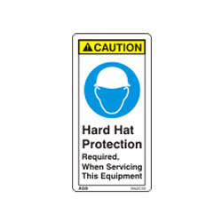 Safety Helmet Caution Sign