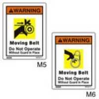 Caution Labels - Pp Material, 381-508mm Length X 127-254mm Width, Multi Color | Adhesive Sticker, 1-3mm Thickness, Rectangle Design