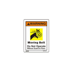 Belt Drive Warning Sign