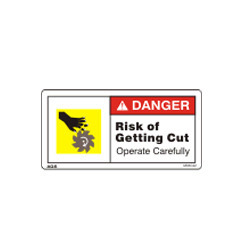 Cutter Warning Sign