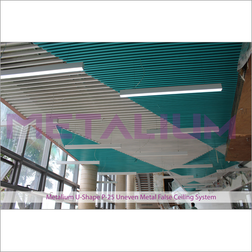 Metalium U-Shape P-25 uneven Metal False Ceiling System