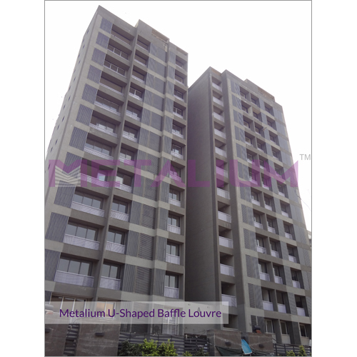 Metalium U-Shaped Baffle Louvre