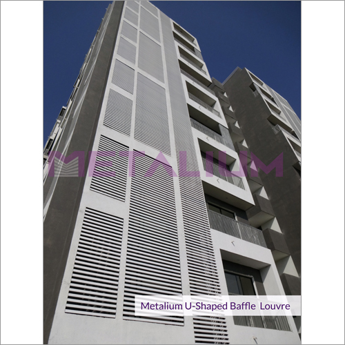 Metalium U-Shaped Baffle Louvre