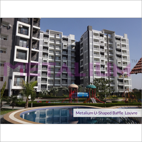 Metalium U-Shaped Baffle Louvre