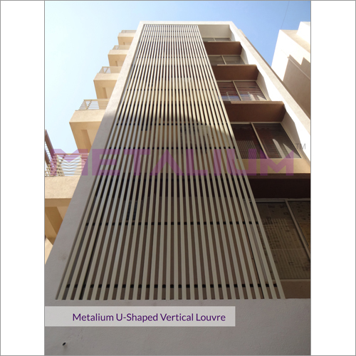 Metalium U-Shaped Vertical Louver