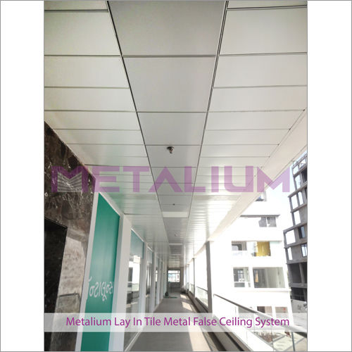 Metalium Lay In Tile Metal False Ceiling System Supplier