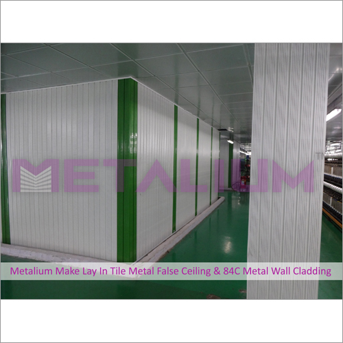 Metalium Make Lat in Tile Metal False Ceiling & 84C Metal Wall Cladding