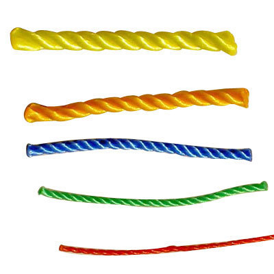 Yellow HDPE Rope - Coated, Fishnet Texture | Durable and Versatile Lightweight Application