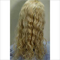 Front Lace Curly Blonde Wig