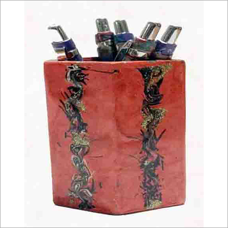 Cardboard Pen Stand Design Type: Hand Building