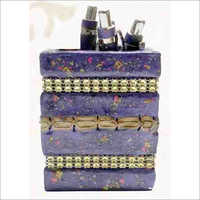 Pen Display Stand - Handcrafted Elegance | Intricate Lace Work, Alluring Color Display, Eye-catching Design