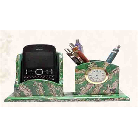 Pen Stand With Watch And Mobile Holder Design Type: Hand Building