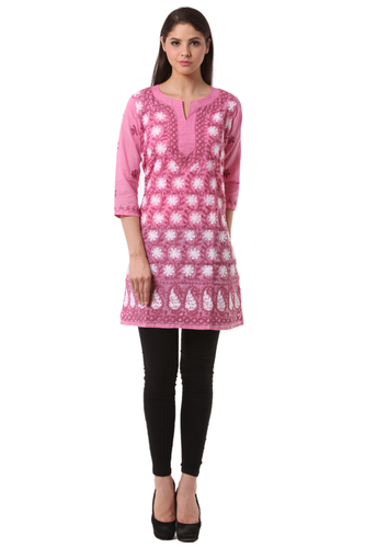 Pink Designer Ethnic Ladies Kurta