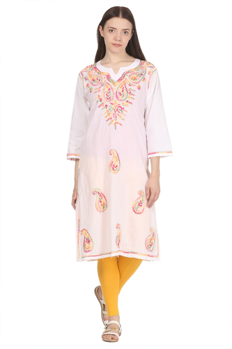 Off White Ladies Designer Kurti