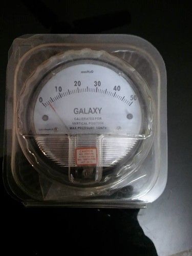 Galaxy Magnehelic Gauge Model G2000-50MM Range 0-50 MM WC