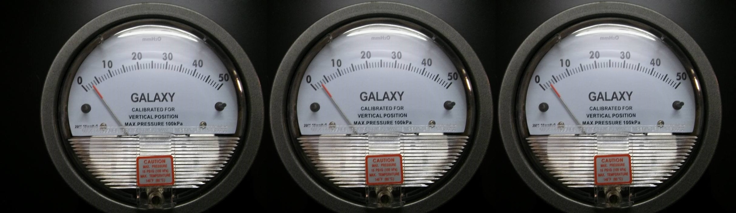 Galaxy Model G2000-6MM Magnehelic Gauge Range 0-6 MM