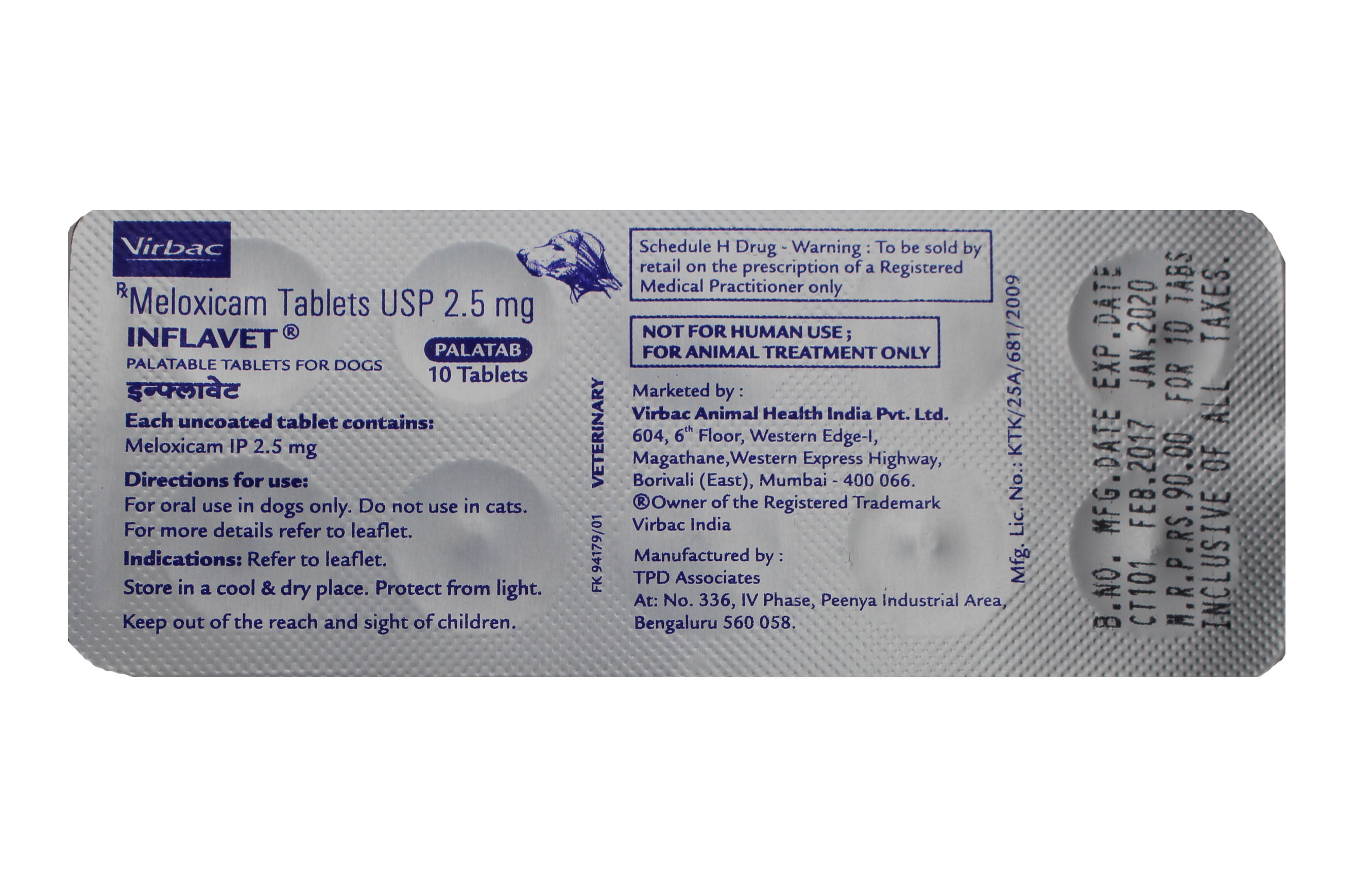 INFLAVET TABS 10S