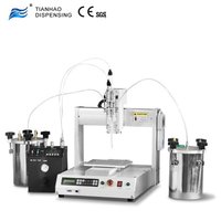 White 2 Parts Epoxy Resin Automatic Glue Dispensing Robot Machine Benchtop Dispensing Robot
