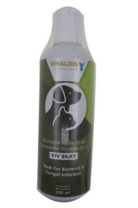 VIV SILKY SHAMPOO 200ML-MICHONAZOLE NITRATE 2%+ CHLORH