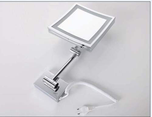 Square Makeup Mirror with LED