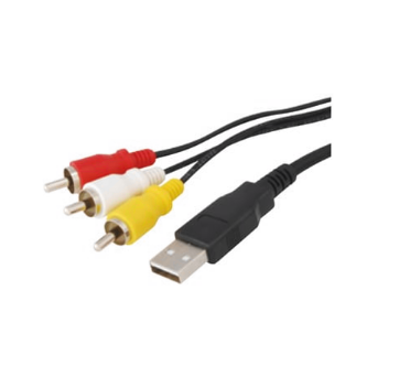 USB A Male To 3 RCA Plug Cable