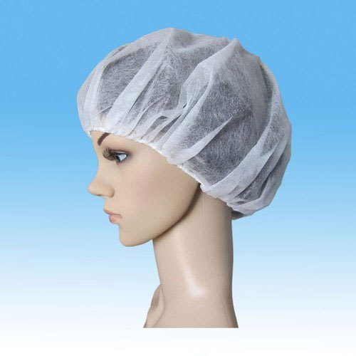 Disposable White Bouffant Caps