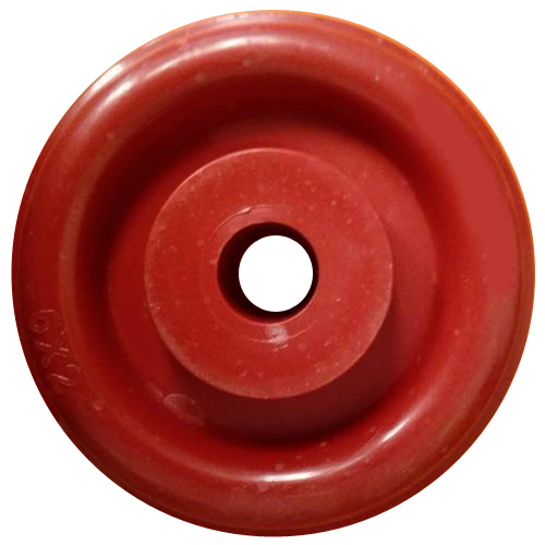 Red Maroon Black Polymer Trolley Wheels