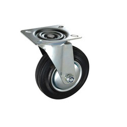 Light & Medium Duty Black Rubber Caster