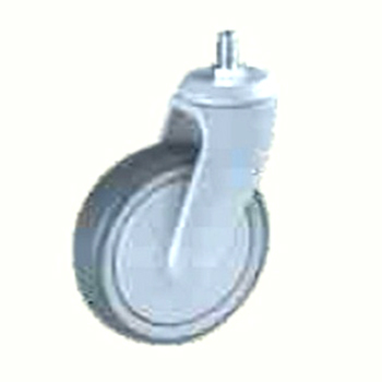 Medical Casters Nylon, Steel Fork Thermo Plastic Rubber Grey Dbb Caster Wheel